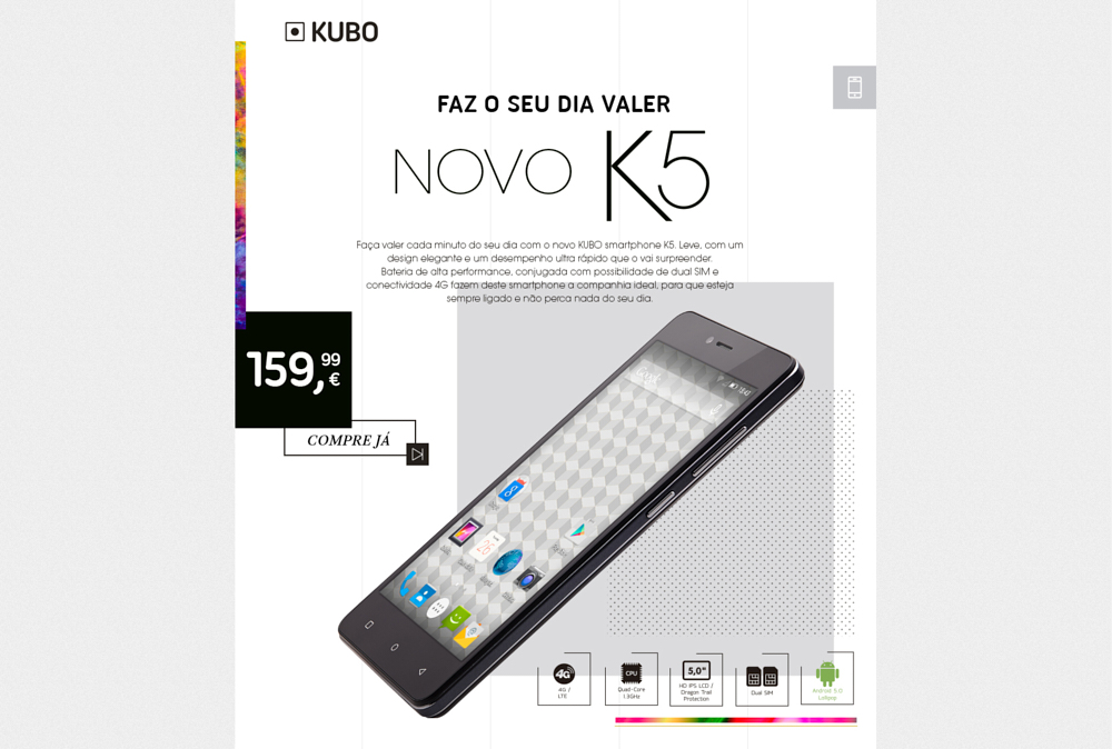 telemovel Kubo-K5 para a Worten
