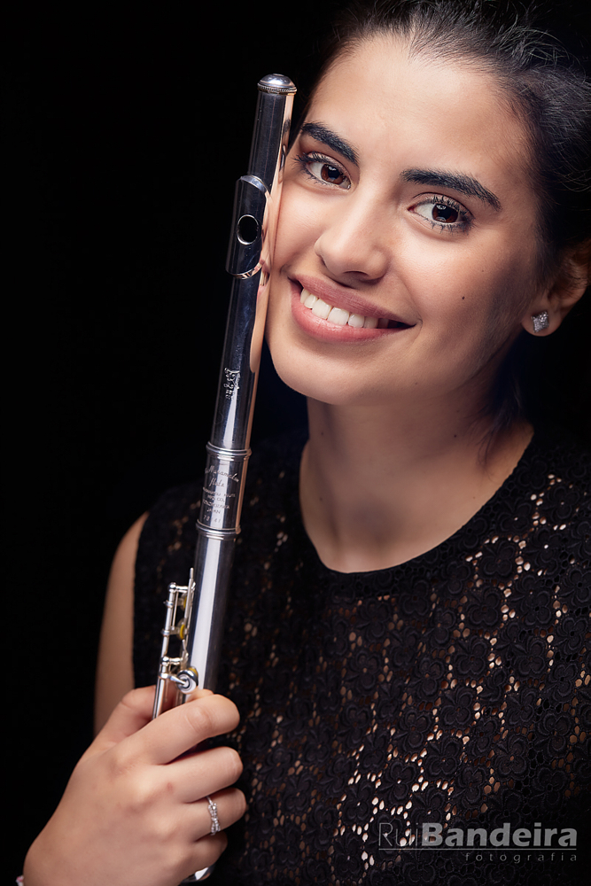 Retrato de artista Ana Ferraz flautista Artist portrit