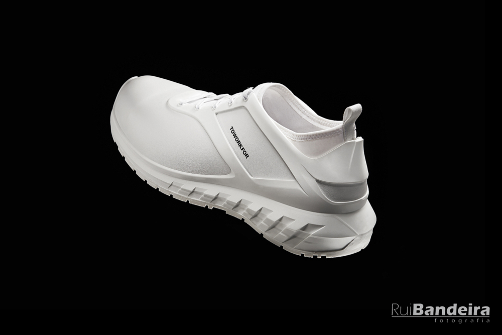 Fotografia de produto de sapatilhas da Toworkfor por Rui Bandeira Fotografia. Product photography