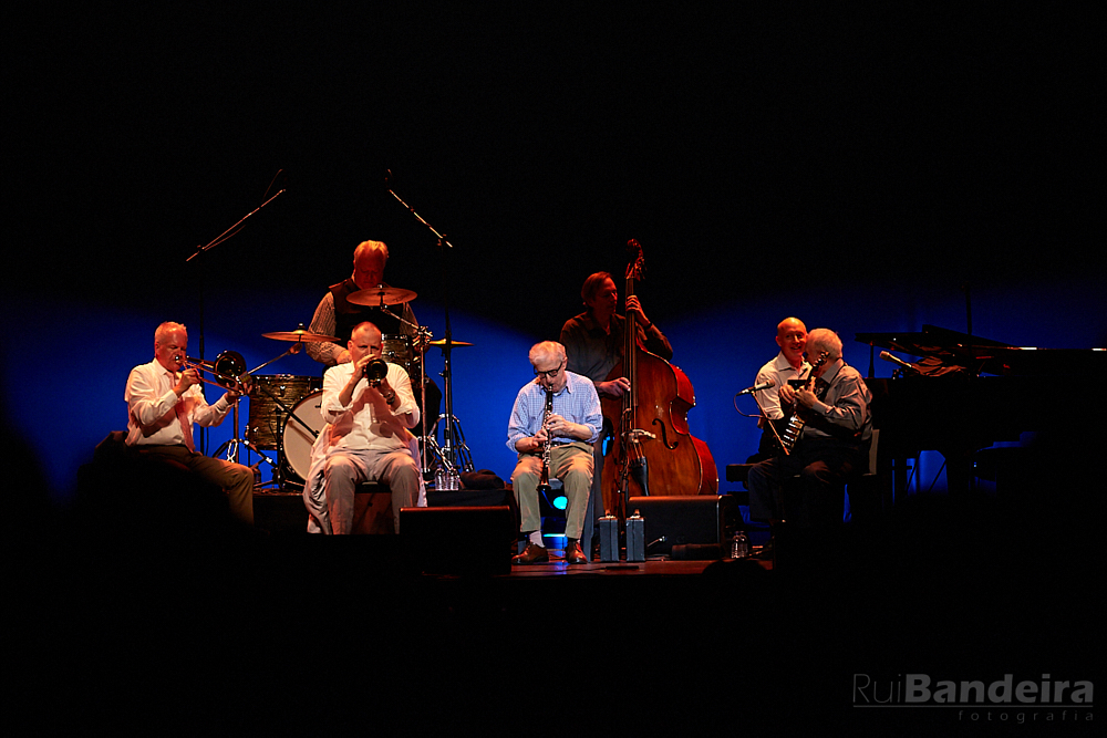 fotografia de concerto do Woody Allen & His New Orleans Jazz Band por Rui Bandeira Fotografia, concert photography