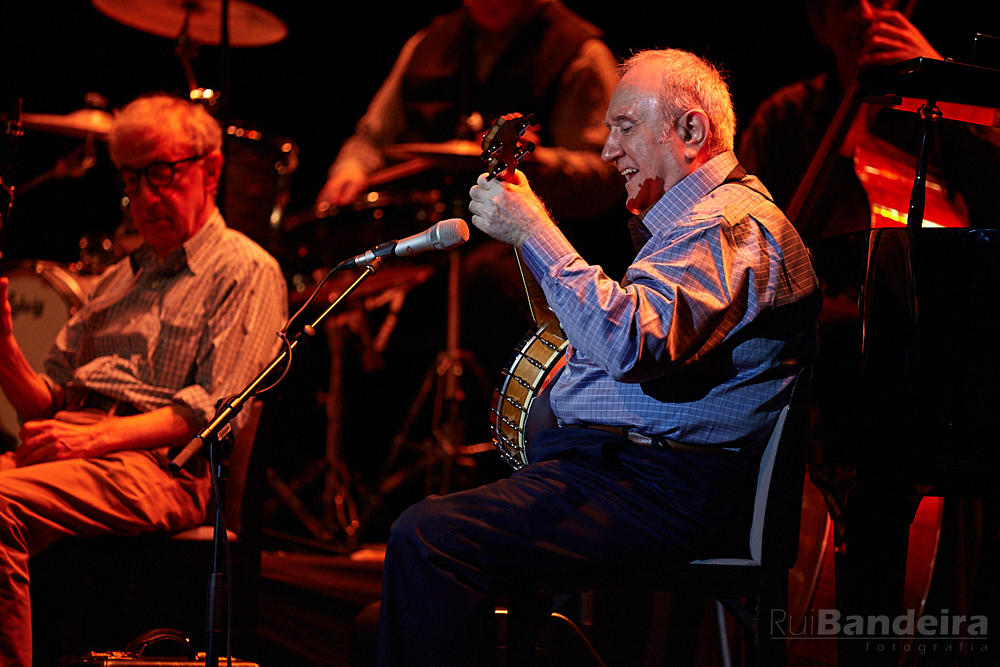 fotografia de concerto do Woody Allen & His New Orleans Jazz Band por Rui Bandeira Fotografia, concert photography
