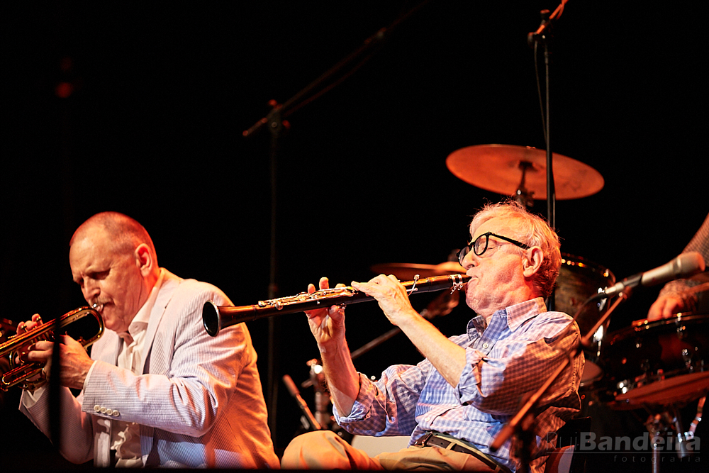 fotografia de concerto do Woody Allen & His New Orleans Jazz Band por Rui Bandeira Fotografia, concert photography