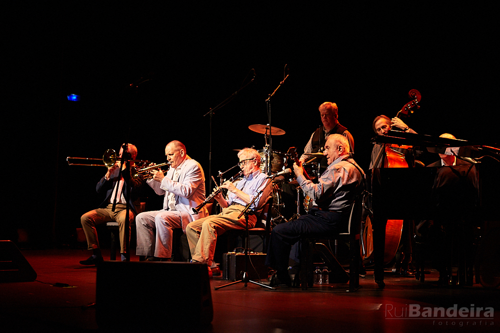 fotografia de concerto do Woody Allen & His New Orleans Jazz Band por Rui Bandeira Fotografia, concert photography