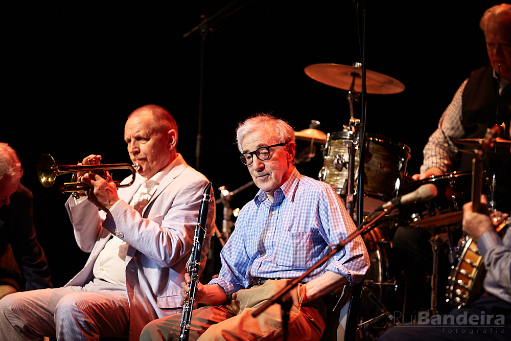 fotografia de concerto do Woody Allen & His New Orleans Jazz Band por Rui Bandeira Fotografia, concert photography