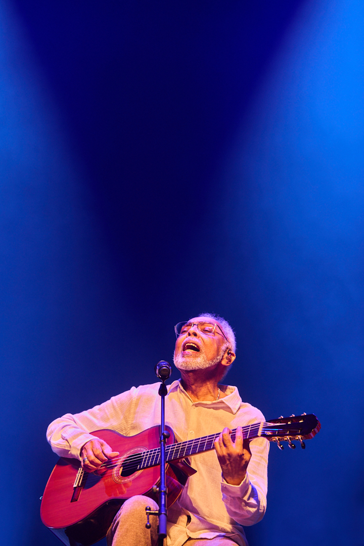 Fotografia de concerto no concerto do Gilberto Gil no coliseu do Porto