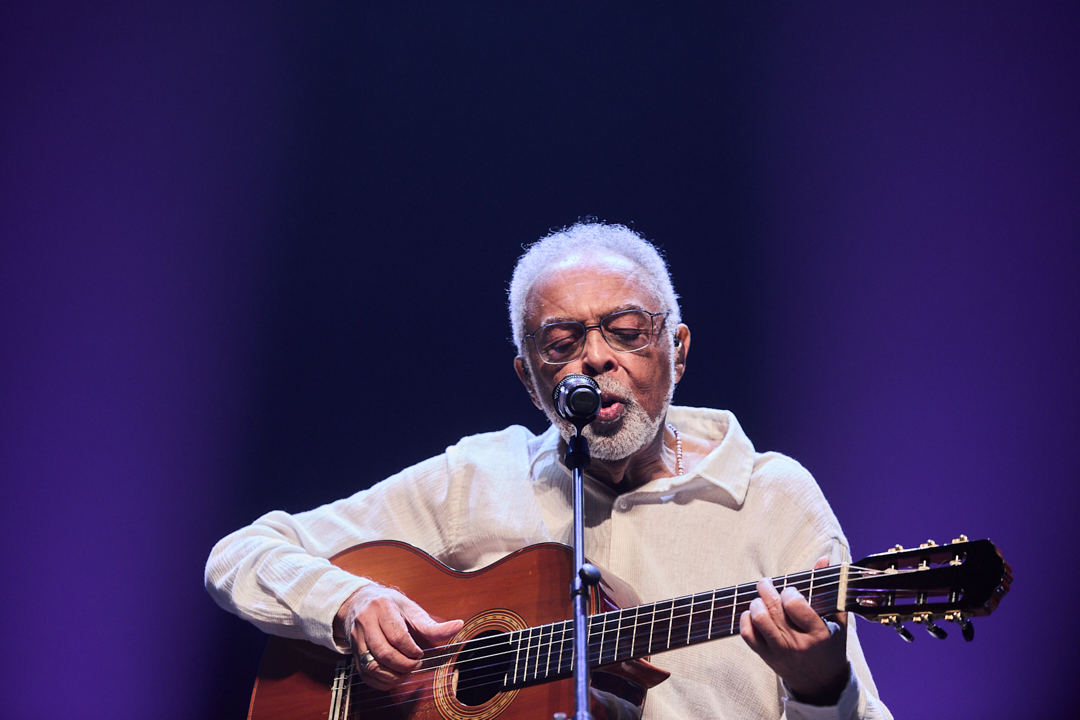 Fotografia de concerto no concerto do Gilberto Gil no coliseu do Porto