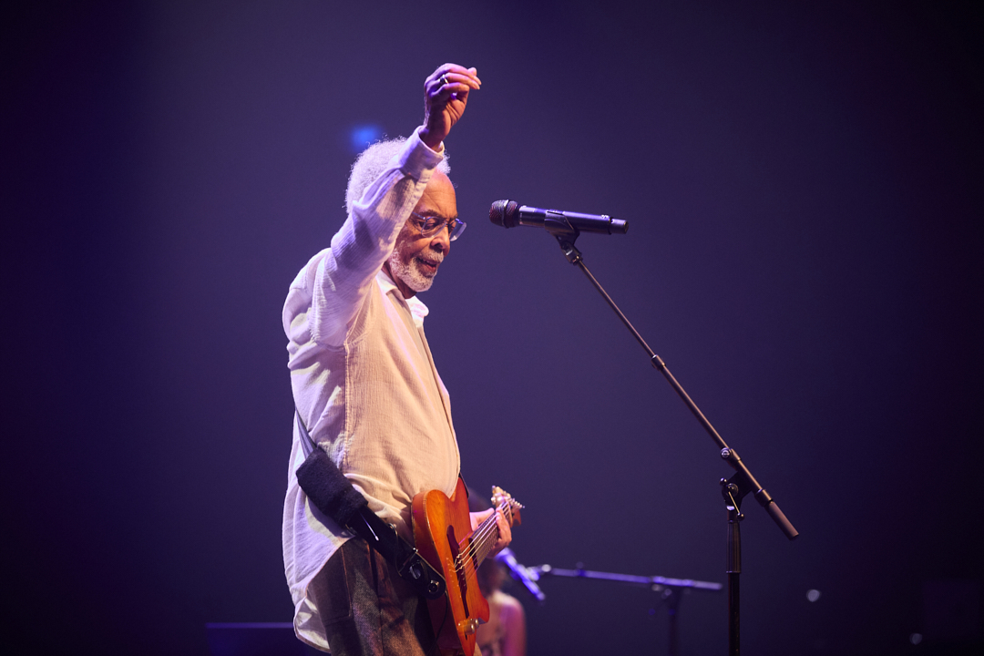 Fotografia de concerto no concerto do Gilberto Gil no coliseu do Porto