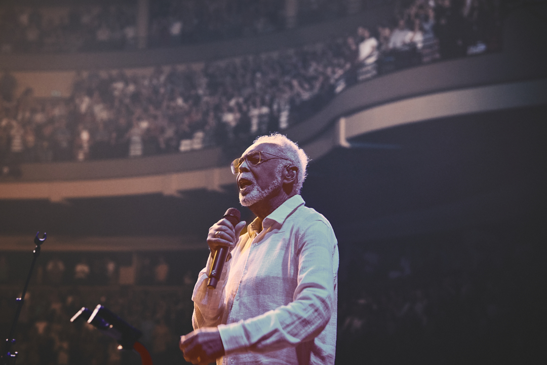 Fotografia de concerto no concerto do Gilberto Gil no coliseu do Porto